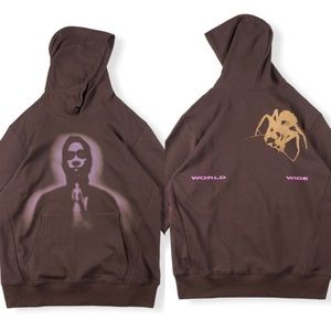Spyder Sp5der Thug Pullover Hoodie Brown Size XL